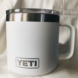 YETI 14oz Rambler Mug - used - white